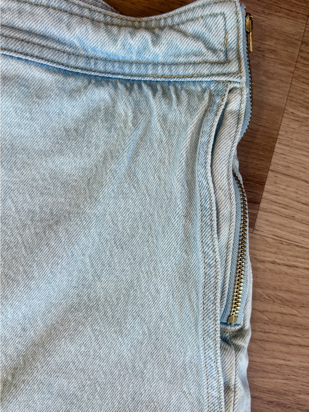 J.Crew Wrap Front Denim Mini Skort Montauk Wash Size 8 - Picture 6 of 15